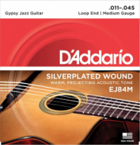 D'Addario EJ84M Gypsy Jazz - Комплект струн для акустической гитары, петли на концах, Medium, 11-45 в магазине для музыкантов Рок-н-Ролл D'Addario EJ84M Gypsy Jazz - Комплект струн для акустической гитары, петли на концах, Medium, 11-45 в магазине для музыкантов Рок-н-Ролл