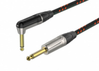 ROXTONE TGJJ310-7/3 - Кабель инструментальный, черно-красный, 6.5mm, 2x6,3 mono Jack, 3м в магазине для музыкантов Рок-н-Ролл