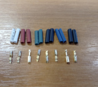 Коннекторы PIN набор из 8 коннекторов для проводов шелла Позолоченные в магазине для музыкантов Рок-н-Ролл