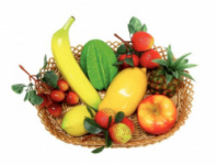 Gewa 830120 Fruit Shaker Basket - набор пластиковых шейкеров фрукты, 9 предметов, с корзинкой в магазине для музыкантов Рок-н-Ролл