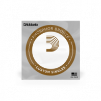 D'Addario PB053 - одиночная струна для акустических гитар, .053 (.1,35мм), Фосфор-Бронза в магазине для музыкантов Рок-н-Ролл