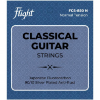 Flight FCS-850 N - струны для классической гитары, флюорокарбон, басы посеребрянные, покрытие в магазине для музыкантов Рок-н-Ролл
