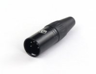 AuraSonics XN5M-B - кабельный разъем 5-контактный XLR male, черный, до 50 В в магазине для музыкантов Рок-н-Ролл