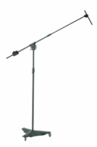 K&M 21430-500-55 - микрофонная стойка 'overhead' на колесах в магазине для музыкантов Рок-н-Ролл K&M 21430-500-55 - микрофонная стойка 'overhead' на колесах в магазине для музыкантов Рок-н-Ролл