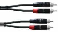 Cordial CIU 1,5 CC - кабель 2xRCA/2xRCA, 1,5 м, черный в магазине для музыкантов Рок-н-Ролл