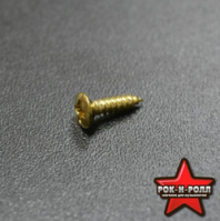 PARTS WO3012GD Шуруп (Fender pickguard, jack, control plate), 3.0*12мм, потай, цв-золото в магазине для музыкантов Рок-н-Ролл