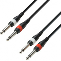 Adam Hall K3TPP0100 - аудиокабель 2 x 6,3 Jack mono-2 x 6,3 Jack mono, 1м в магазине для музыкантов Рок-н-Ролл