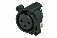 Neutrik NC3FAAH1-0 - Разъем XLR female панельный, горизонтальная установка на ПП. в магазине для музыкантов Рок-н-Ролл