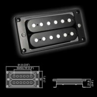 Belcat BH22-N-BK - Датчик д/эл.гит. hamb, NECK, FA, 2*6 точек, 50мм в магазине для музыкантов Рок-н-Ролл