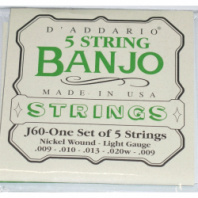 D'Addario J60 - Струны для банджо, 5 String and Tenor Banjo/Light/Nickel в магазине для музыкантов Рок-н-Ролл