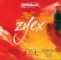 D'Addario DZ310S 4/4M Zyex - Струны скрипичные 4/4, medium (Silver D) в магазине для музыкантов Рок-н-Ролл