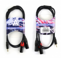 AuraSonics J35Y2XM-1-LONG - аудио Y-кабель jack 3.5 -> 2 x XLR, 1м в магазине для музыкантов Рок-н-Ролл AuraSonics J35Y2XM-1-LONG - аудио Y-кабель jack 3.5 -> 2 x XLR, 1м в магазине для музыкантов Рок-н-Ролл