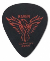 CLAYTON BS38/12 - Набор медиаторов - 0.38 mm BLACK RAVEN стандартные (12 шт.) в магазине для музыкантов Рок-н-Ролл