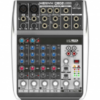 Behringer Xenyx Q802USB - 2 микрофонных пред, 1 FX посыл, 1 стерео Aux возврат,2-Bus, встр. USB в магазине для музыкантов Рок-н-Ролл Behringer Xenyx Q802USB - 2 микрофонных пред, 1 FX посыл, 1 стерео Aux возврат,2-Bus, встр. USB в магазине для музыкантов Рок-н-Ролл