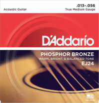 D'Addario EJ24 Phosphor Bronze - Комплект струн для акуст. гитары, ф/бронза, True Medium, 13-56 в магазине для музыкантов Рок-н-Ролл