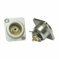 Amphenol ACJD-WHT - Панельный разъем RCA, M серия, Мама, Никель, Белый, Позолоченные контакты в магазине для музыкантов Рок-н-Ролл