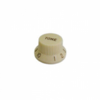 Hosco KVT-240TI - Ручка потенциометра Tone, Strat, цвет vintage white в магазине для музыкантов Рок-н-Ролл