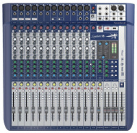 Soundcraft Signature 16 - аналоговый 16-канальный микшер, 12 XLR -Ghost предусилители, 100мм фейдеры в магазине для музыкантов Рок-н-Ролл Soundcraft Signature 16 - аналоговый 16-канальный микшер, 12 XLR -Ghost предусилители, 100мм фейдеры в магазине для музыкантов Рок-н-Ролл