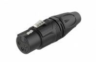 ROXTONE RX3F-BS Разъем cannon кабельный мама 3-х контактный, цвет: Черный. HQ в магазине для музыкантов Рок-н-Ролл