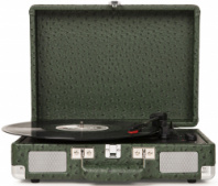CROSLEY CRUISER PLUS Green Ostrich - Виниловый проигрыватель c двухсторонним Bluetooth в магазине для музыкантов Рок-н-Ролл