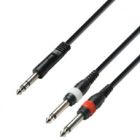 Adam Hall K3YVPP0100 - аудиокабель 6,3 Jack stereo-2 x 6,3 Jack mono, 1м в магазине для музыкантов Рок-н-Ролл