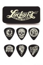 Dunlop L13CT.73 Lucky 13 Run What Ya Brung Pick Tin - Набор медиаторов в жестяном коробке, 6 шт в магазине для музыкантов Рок-н-Ролл Dunlop L13CT.73 Lucky 13 Run What Ya Brung Pick Tin - Набор медиаторов в жестяном коробке, 6 шт в магазине для музыкантов Рок-н-Ролл