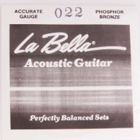 La Bella PW022 - Отдельная струна для акустической гитары, 022, фосфорная бронза в магазине для музыкантов Рок-н-Ролл