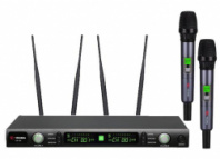 VOLTA US-102 (572-611MHz) - Микрофонная 100-канальная радиосистема с двумя ручными в магазине для музыкантов Рок-н-Ролл