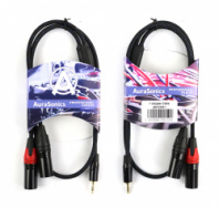 AuraSonics J35Y2XM-1 - аудио Y-кабель jack 3.5 -> 2 x XLR, 1м в магазине для музыкантов Рок-н-Ролл AuraSonics J35Y2XM-1 - аудио Y-кабель jack 3.5 -> 2 x XLR, 1м в магазине для музыкантов Рок-н-Ролл
