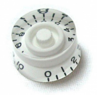 PARTS H84-WH - Ручка пластик д/эл. гит., "Цилиндр", "SPEED", (KN002-03), п/прозрачная, (цв: белый) в магазине для музыкантов Рок-н-Ролл
