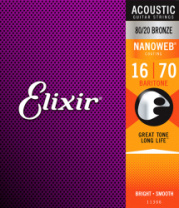 Elixir 11306 NanoWeb - Струны для акустической баритон гитары 16-70 в магазине для музыкантов Рок-н-Ролл Elixir 11306 NanoWeb - Струны для акустической баритон гитары 16-70 в магазине для музыкантов Рок-н-Ролл