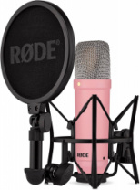 RODE NT1 SIGNATURE PINK - студийный кардиоидный конденсаторный микрофон, цвет розовый в магазине для музыкантов Рок-н-Ролл