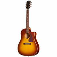 Epiphone J-45 Standard EC Honey Burst - Электроакустическая гитара. Верхняя дека - массив ели в магазине для музыкантов Рок-н-Ролл