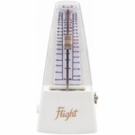 FLIGHT FMM-10 WHITE - метроном механический, цвет белый в магазине для музыкантов Рок-н-Ролл