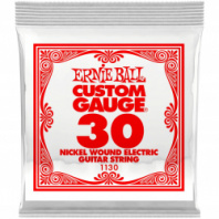 Ernie Ball 1130 - одиночная струна для электрогитары. Сталь, обмотка никель, калибр .030 в магазине для музыкантов Рок-н-Ролл
