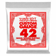 Ernie Ball 1142 - струна для электро и акустических гитар. Никель, в оплётке, калибр .042 в магазине для музыкантов Рок-н-Ролл