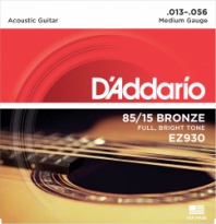 D'Addario EZ930 Medium - Струны для акустической гитары Medium 13-56 в магазине для музыкантов Рок-н-Ролл