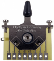 Schaller Megaswitch T - Переключатель 5-ти позиционный, Telecaster, никель, 15310001 в магазине для музыкантов Рок-н-Ролл Schaller Megaswitch T - Переключатель 5-ти позиционный, Telecaster, никель, 15310001 в магазине для музыкантов Рок-н-Ролл