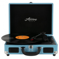 Alive Audio VIBE Blue - Виниловый проигрыватель с Bluetooth, голубой в магазине для музыкантов Рок-н-Ролл