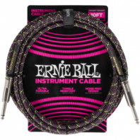 Ernie Ball 6427 - кабель инструментальный, оплетёный, 3,05 м, прямые джеки, фиолетовый/зеленый в магазине для музыкантов Рок-н-Ролл Ernie Ball 6427 - кабель инструментальный, оплетёный, 3,05 м, прямые джеки, фиолетовый/зеленый в магазине для музыкантов Рок-н-Ролл