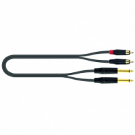 QUIK LOK JUST 2RCA2J 1 - компонентный кабель, металлические разъёмы 2 mono jack - 2 RCA Male в магазине для музыкантов Рок-н-Ролл QUIK LOK JUST 2RCA2J 1 - компонентный кабель, металлические разъёмы 2 mono jack - 2 RCA Male в магазине для музыкантов Рок-н-Ролл