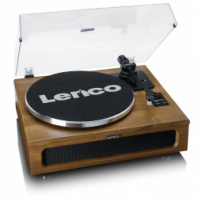 Lenco LS-410 WALNUT - Виниловый проигрыватель с 4 встроенными динамиками в магазине для музыкантов Рок-н-Ролл