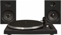 Crosley T150A-BK - Виниловый проигрыватель с двумя колонками в магазине для музыкантов Рок-н-Ролл