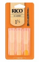 Rico RCA0315 - Трости для кларнета Bb, размер 1.5, 3шт. ЦЕНА ЗА 1 ШТ в магазине для музыкантов Рок-н-Ролл