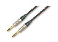 ROXTONE TGJJ310-7/1 - Кабель инструментальный, черно-красный, 6.5mm, 2x6,3 mono Jack, 1м в магазине для музыкантов Рок-н-Ролл