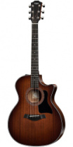 TAYLOR 324ce 300 Series, гитара электроакустическая, форма корпуса Grand Auditorium, кейс в магазине для музыкантов Рок-н-Ролл