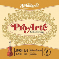 D'Addario J5901-4/4M Pro-Arte - Отдельная струна A/Ля для виолончели размером 4/4, среднее натяжение в магазине для музыкантов Рок-н-Ролл D'Addario J5901-4/4M Pro-Arte - Отдельная струна A/Ля для виолончели размером 4/4, среднее натяжение в магазине для музыкантов Рок-н-Ролл