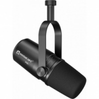 RELACART PM1 Black - Кардиоидный динамический микрофон с держателем в магазине для музыкантов Рок-н-Ролл